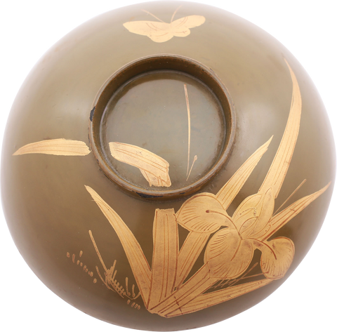 JAPANESE LACQUERED BOWL AND COVER, OWAN - The History Gift Store