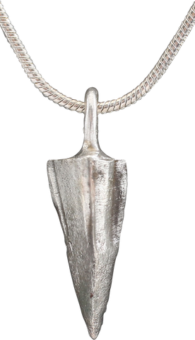 FINE ROMAN ARROWHEAD PENDANT NECKLACE, 100 BC-100 AD - The History Gift Store