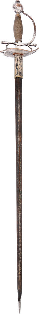 EUROPEAN SILVERED HILT OFFICER’S RAPIER, MID 18TH CENTURY - Fagan Arms