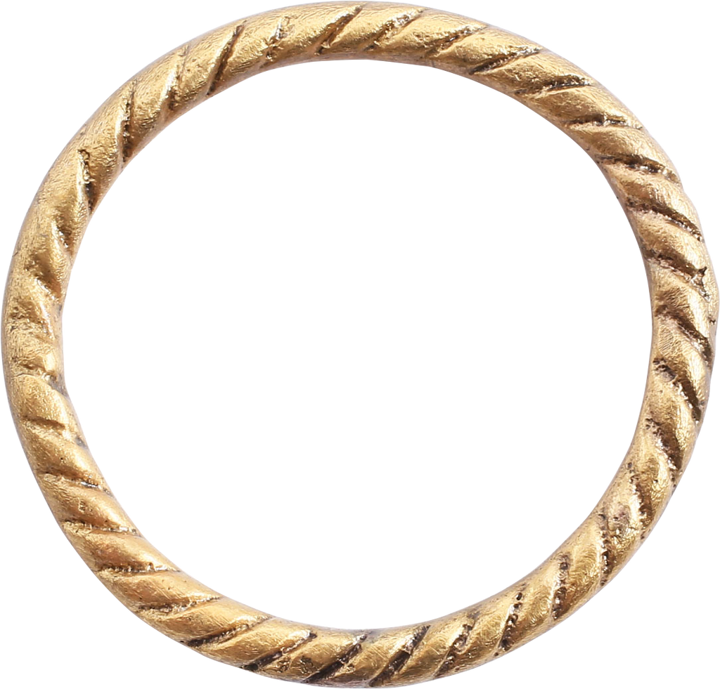 VIKING ROPED OR TWIST WEDDING RING, C.866-1067 AD, SIZE 9 1/2 - The History Gift Store