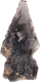 FINE PRE-COLUMBIAN OBSIDIAN ARROWHEAD - The History Gift Store