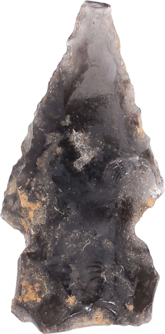FINE PRE-COLUMBIAN OBSIDIAN ARROWHEAD - The History Gift Store