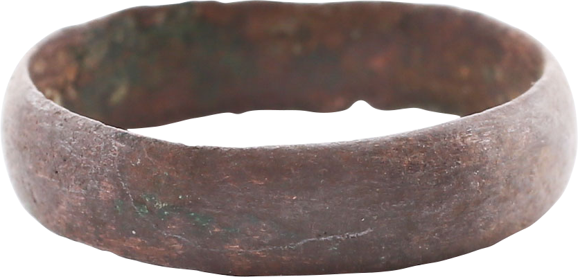 RARE COPPER VIKING WEDDING RING, 900-1050 AD, SIZE 8 3/4 - Fagan Arms