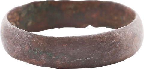RARE COPPER VIKING WEDDING RING, 900-1050 AD, SIZE 8 3/4 - The History Gift Store