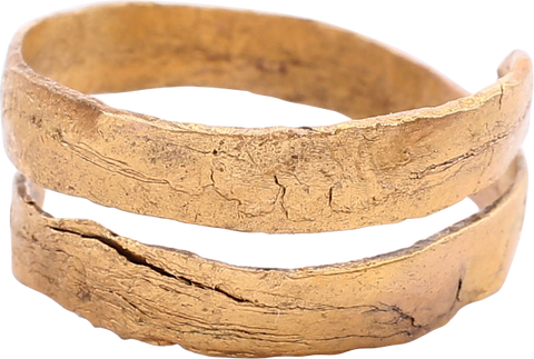 ANCIENT VIKING COIL RING C.850-1050 AD SIZE 10 3/4 - The History Gift Store