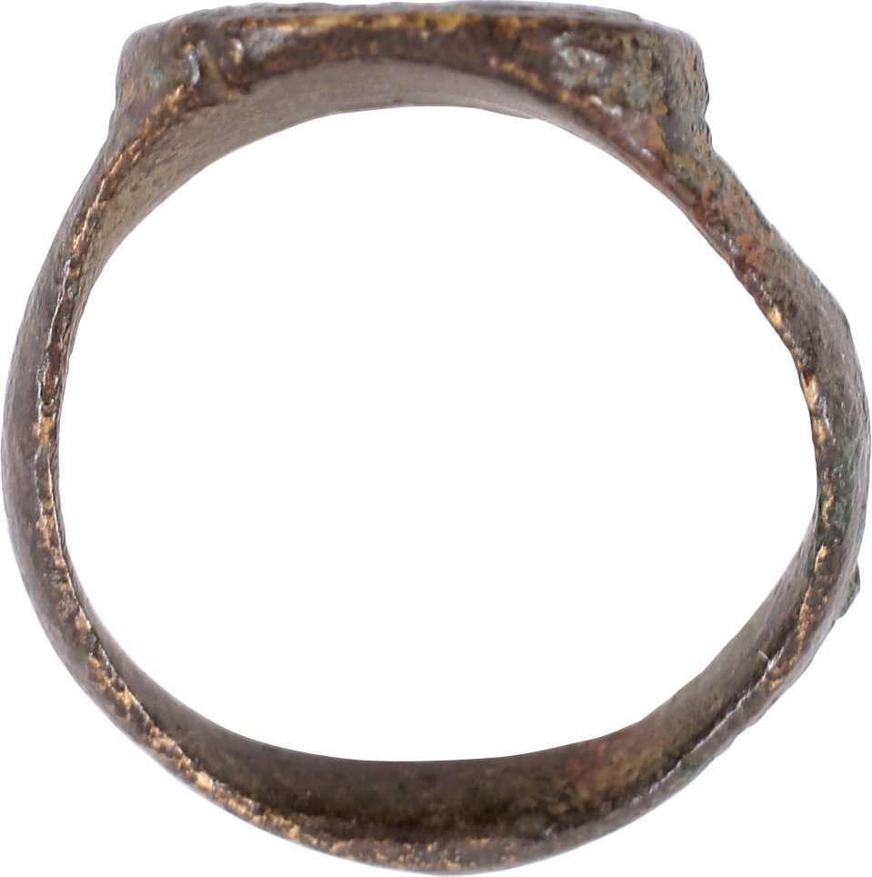 MEDIEVAL CHRISTIAN RING C. 5TH-9TH CENTURY AD, SIZE 9 - The History Gift Store