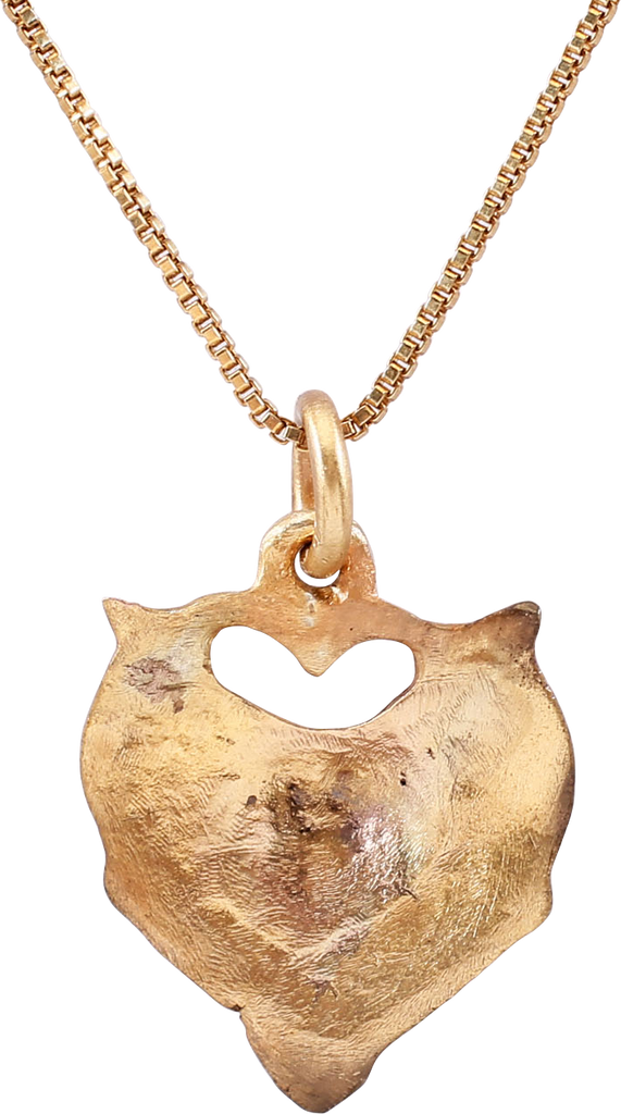 RARE ANCIENT VIKING HEART PENDANT NECKLACE, C.850-1050 AD - The History Gift Store