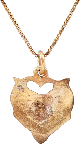 RARE ANCIENT VIKING HEART PENDANT NECKLACE, C.850-1050 AD - The History Gift Store