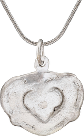 CLASSIC VIKING HEART PENDANT NECKLACE, 9th-10th CENTURY AD - The History Gift Store