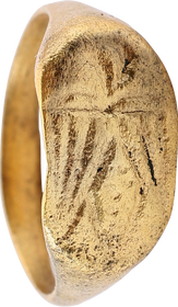 FINE MEDIEVAL EAGLE RING 10TH-15TH CENTURY AD SIZE 9 1/4 - The History Gift Store