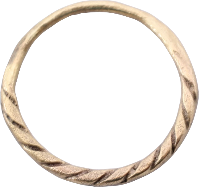 VIKING ROPED OR TWIST WEDDING RING, C.866-1067 AD, 9 1/2 - The History Gift Store