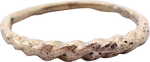 VIKING WARRIOR’S ROPED OR TWIST RING, C.866-1067 AD, SIZE 8 1/4 - The History Gift Store
