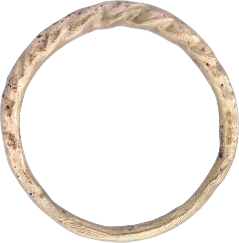 VIKING WARRIOR’S ROPED OR TWIST RING, C.866-1067 AD, SIZE 8 1/4 - The History Gift Store