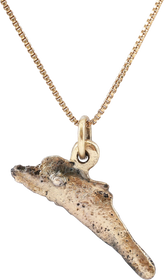 GREEK/UKRAINE BRONZE DOLPHIN PENDANT NECKLACE, 5TH-4TH CENTURY BC - The History Gift Store
