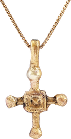 FINE MEDIEVAL EUROPEAN CONVERT’S CROSS NECKLACE, 9th-10th CENTURY - The History Gift Store