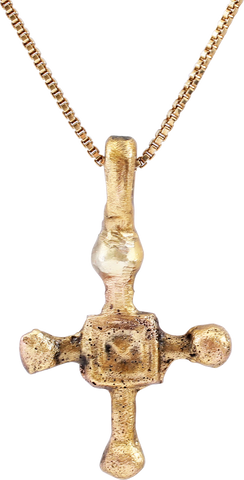 FINE MEDIEVAL EUROPEAN CONVERT’S CROSS NECKLACE, 9th-10th CENTURY - The History Gift Store