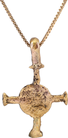 EUROPEAN CONVERT'S CROSS NECKLACE, 9th-10th CENTURY - The History Gift Store