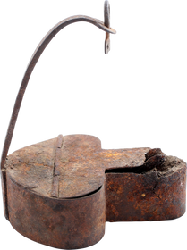 COLONIAL AMERICAN GREASE LAMP C.1750. - The History Gift Store