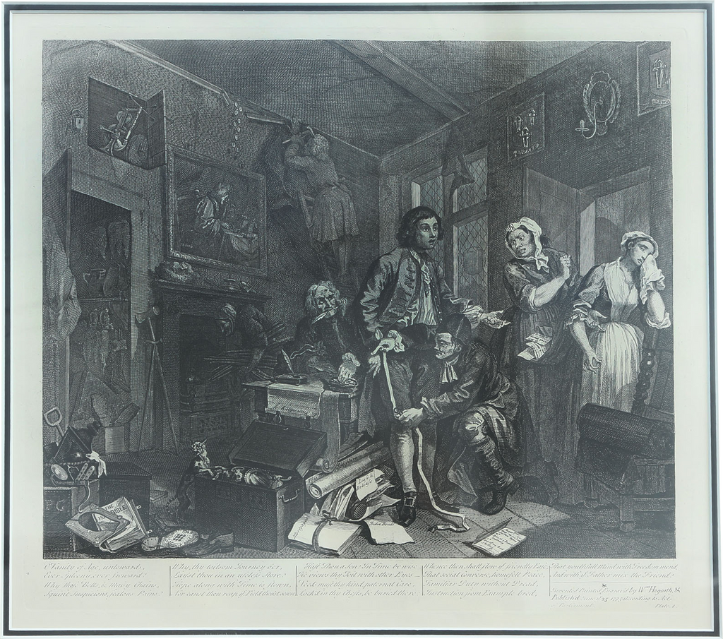 William Hogarth” A Rake’s Progress, Plate 1, The Heir - The History Gift Store