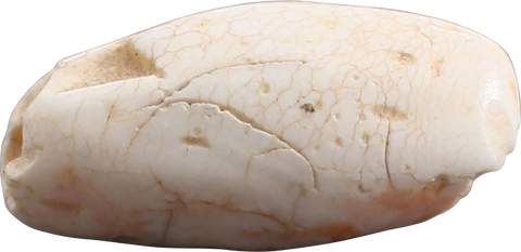 VIKING WHITE STONE BEAD, 9TH-10TH CENTURY AD - The History Gift Store