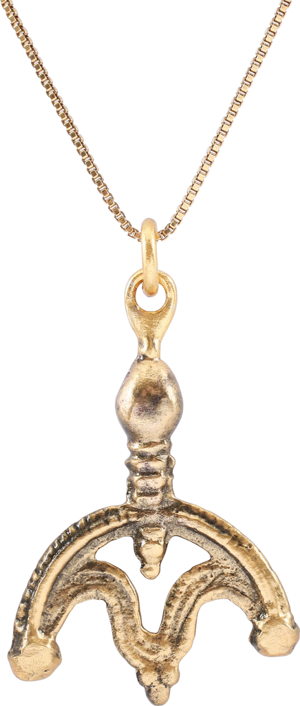FINE ANCIENT VIKING LUNAR PENDANT NECKLACE C.900-1050 AD - Fagan Arms