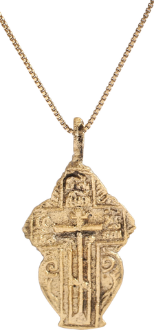 EASTERN EUROPEAN CHRISTIAN CROSS NECKLACE, 17-18 CENTURY - The History Gift Store