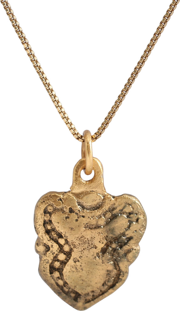 ANCIENT VIKING HEART PENDANT NECKLACE, C.850-1050 AD - The History Gift Store