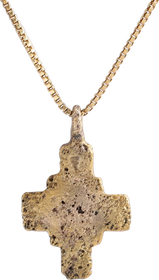 MEDIEVAL EUROPEAN PILGRIM’S RELIQUARY CROSS NECKLACE, 8th-12th CENTURY - The History Gift Store