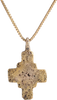 MEDIEVAL EUROPEAN PILGRIM’S RELIQUARY CROSS NECKLACE, 8th-12th CENTURY - The History Gift Store
