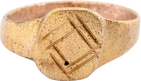MEDIEVAL EUROPEAN RING, 900-1200 AD SIZE 12 - The History Gift Store