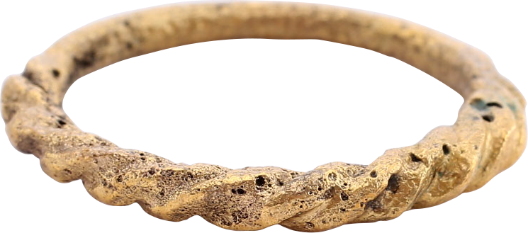 VIKING WARRIOR’S ROPED OR TWIST RING, C.866-1067 AD, SIZE 10 3/4 - The History Gift Store