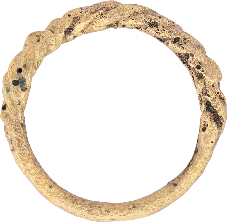 VIKING WARRIOR’S ROPED OR TWIST RING, C.866-1067 AD, SIZE 10 3/4 - The History Gift Store