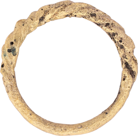VIKING WARRIOR’S ROPED OR TWIST RING, C.866-1067 AD, SIZE 10 3/4 - The History Gift Store