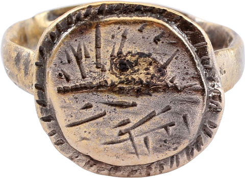 MEDIEVAL “BLESSING” RING, 10TH-16TH CENTURY AD, SIZE 5 3/4 - The History Gift Store