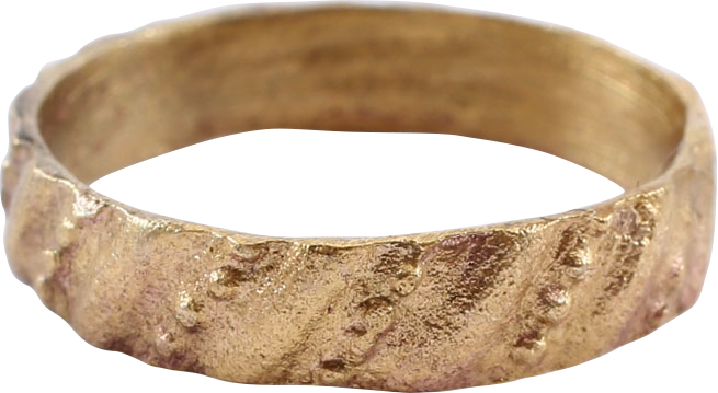 EUROPEAN WEDDING RING C.1400-60 SIZE 4 3/4 - The History Gift Store