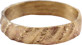 EUROPEAN WEDDING RING C.1400-60 SIZE 4 3/4 - The History Gift Store