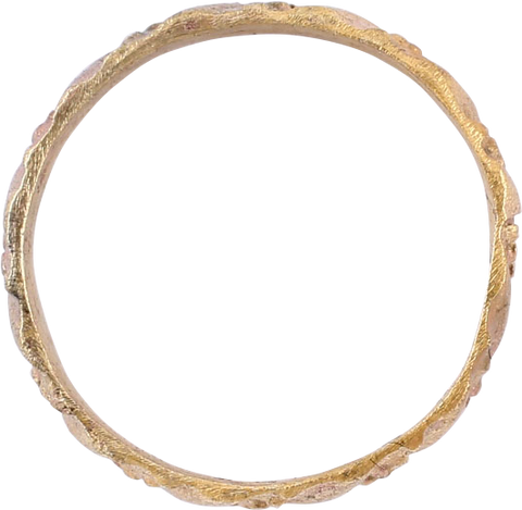 EUROPEAN WEDDING RING C.1400-60 SIZE 4 3/4 - The History Gift Store