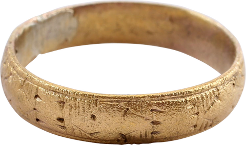 EUROPEAN WEDDING RING C.1400-60 SIZE 8 3/4 - The History Gift Store