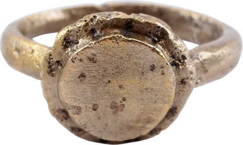 MEDIEVAL “BLESSING” RING, 10TH-16TH CENTURY AD, SIZE 2 - The History Gift Store