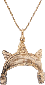 SUPERB VIKING LUNAR PENDANT NECKLACE, 9TH-10TH CENTURY AD - The History Gift Store