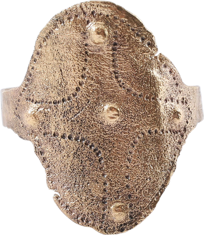 RARE VIKING SHIELD RING C. 10TH-11TH CENTURY, SIZE 9 3/4 - The History Gift Store