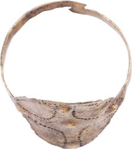 RARE VIKING SHIELD RING C. 10TH-11TH CENTURY, SIZE 9 3/4 - The History Gift Store