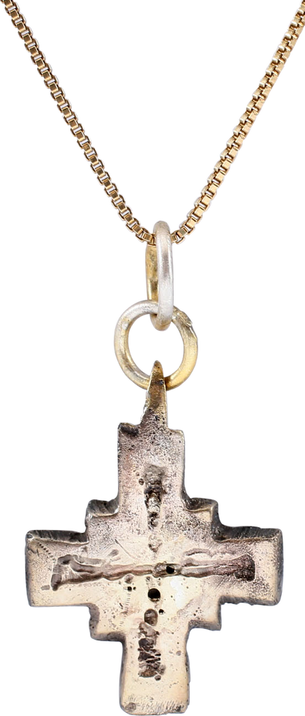 MEDIEVAL EUROPEAN PILGRIM’S RELIQUARY CROSS NECKLACE, 8th-12th CENTURY - The History Gift Store