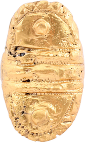 RARE VIKING SHIELD RING C. 9TH-10TH CENTURY, SIZE 10 - The History Gift Store