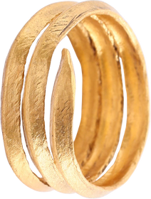 ANCIENT VIKING COIL RING C.850-1050 AD, SIZE 10 1/4-1/2 - The History Gift Store