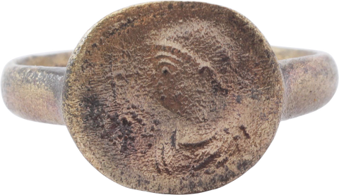 GRECO-ROMAN FIGURAL RING, C.50-300 BC, SIZE 11 1/4 - The History Gift Store