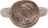 GRECO-ROMAN FIGURAL RING, C.50-300 BC, SIZE 11 1/4 - The History Gift Store