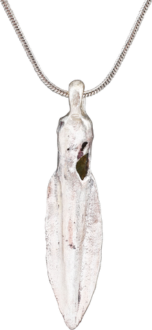 FINE GREEK ARROWHEAD PENDANT NECKLACE, C. 8th-3rd CENTURY BC - The History Gift Store