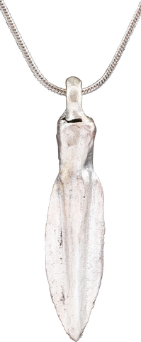 FINE GREEK ARROWHEAD PENDANT NECKLACE, C. 8th-3rd CENTURY BC - The History Gift Store