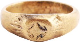 MEDIEVAL CHRISTIAN RING C. 5TH-9TH CENTURY AD, SIZE 3 - The History Gift Store